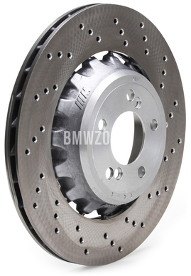 Zadní pravý brzdový kotouč (370x24mm) M děrovaný (OEM)