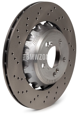 Zadní levý brzdový kotouč (370x24mm) M děrovaný (OEM)