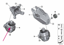 Hydroložisko motoru pravé 30d, 40d B57X B57Y