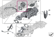 Řídicí ventil EGR B57P B57R B57X B57Y XD5T