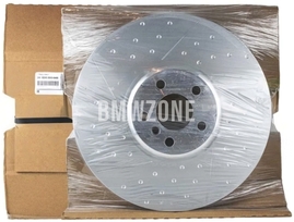 Přední pravý brzdový kotouč (374x36mm) M-Performance děrovaný (OEM)