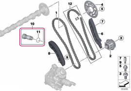Napínák rozvodového řetězu BMW 11318490219 (OEM)