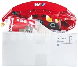 Přední červený brzdový třmen levý M (400x36mm kotouč) (OEM)