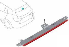 Třetí brzdové světlo G01/G01 LCI, F97 X3 M/F97 X3 M LCI (OEM)
