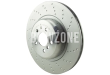 Zadní pravý brzdový kotouč (370x24mm) M-Performance děrovaný
