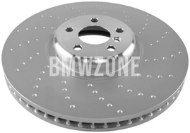 Přední pravý brzdový kotouč (395x36mm) M-Performance děrovaný (OEM)