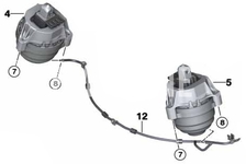 Motorlager links BMW 22116865947