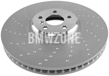 Přední levý brzdový kotouč (395x36mm) M-Performance děrovaný