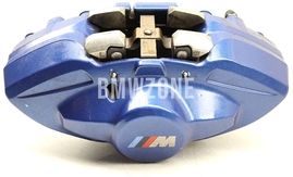 Zadní modrý brzdový třmen levý M (370x24mm kotouč) (OEM)