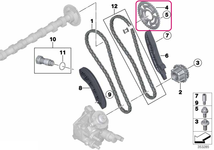 Ozubené kolo vačkového hřídele BMW 11318518181