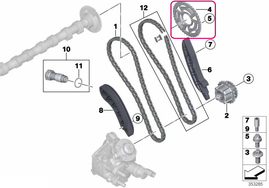 Ozubené kolo vačkového hřídele BMW 11318518181 (OEM)