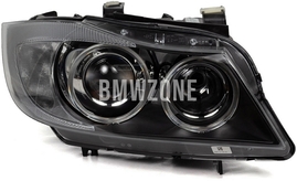 Světlomet bi-xenon pravý E90/E91 D1S+H7 bez natáčení (OEM)