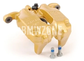 Zadní zlatý brzdový třmen pravý M Carbon Ceramic (396x26mm kotouč) (OEM)