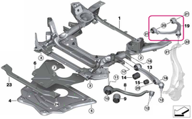 Rameno zavěšení kol levé horní X5 E70, X6 E71, X5 F15, X6 F16 (OEM)