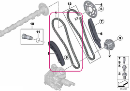 Rozvodový řetěz BMW 11318570649 (OEM)