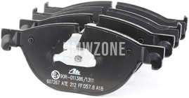 Přední brzdové destičky (348x36mm kotouč / 154mm vnitřní průměr, 374x36mm kotouč / 187mm vnitřní průměr)