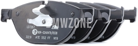 Přední brzdové destičky (348x36mm kotouč / 154mm vnitřní průměr, 374x36mm kotouč / 187mm vnitřní průměr)