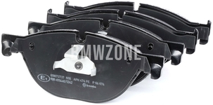 Přední brzdové destičky (348x36mm kotouč / 154mm vnitřní průměr, 374x36mm kotouč / 187mm vnitřní průměr)