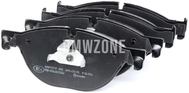 Přední brzdové destičky (348x36mm kotouč / 154mm vnitřní průměr, 374x36mm kotouč / 187mm vnitřní průměr)