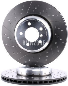 Přední brzdový kotouč (370x30mm) M-Performance děrovaný