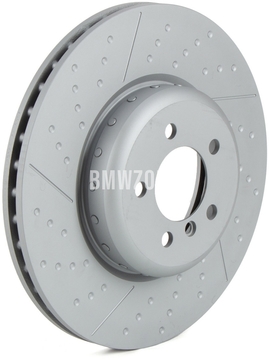 Přední brzdový kotouč (370x30mm) M-Performance děrovaný