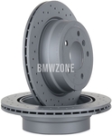 Zadní brzdový kotouč (300x20mm) / 185mm brzdový buben děrovaný