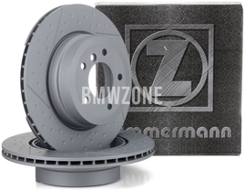 Zadní brzdový kotouč (324x22mm) M-Performance děrovaný