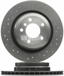 Zadní brzdový kotouč (336x22mm) / 185mm brzdový buben děrovaný