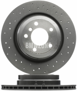 Zadní brzdový kotouč (336x22mm) / 185mm brzdový buben děrovaný