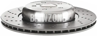 Zadní levý brzdový kotouč (370x24mm) M-Performance děrovaný