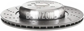 Zadní levý brzdový kotouč (370x24mm) M-Performance děrovaný