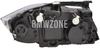 Světlomet halogen levý E90/E91 H7+H7 s motorkem