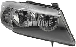 Světlomet halogen pravý E90 LCI/E91 LCI H7+H7 s motorkem