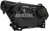 Světlomet halogen levý E60/E61 H7+H7 s motorkem