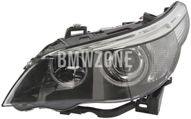 Světlomet bi-xenon levý E60/E60 M5/E61 D1S+H7 bez natáčení