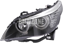 Světlomet halogen levý E60 LCI/E61 LCI/E61 LCI M5 H7+H7 s motorkem