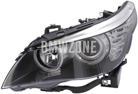 Světlomet halogen levý E60 LCI/E61 LCI/E61 LCI M5 H7+H7 s motorkem