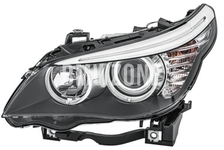Světlomet halogen levý E60 LCI/E61 LCI/E61 LCI M5 H7+H7 s motorkem