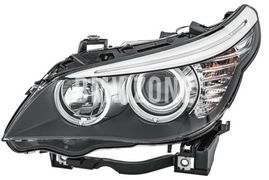 Světlomet halogen levý E60 LCI/E61 LCI/E61 LCI M5 H7+H7 s motorkem