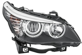 Světlomet halogen pravý E60 LCI/E61 LCI/E61 LCI M5 H7+H7 s motorkem