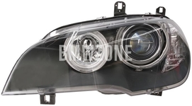 Světlomet halogen levý X5 E70/X5 E70 LCI H7+H1 s motorkem