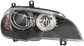 Světlomet halogen pravý X5 E70/X5 E70 LCI H7+H1 s motorkem