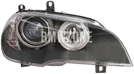 Světlomet halogen pravý X5 E70/X5 E70 LCI H7+H1 s motorkem
