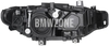 Světlomet halogen levý F30 LCI/F31 LCI H7+H7 s motorkem