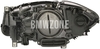 Světlomet halogen pravý F10/F10 M5/F11 H7+H7 s motorkem