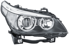 Světlomet bi-xenon pravý E60/E60 M5/E61 D2S+H7 natáčecí