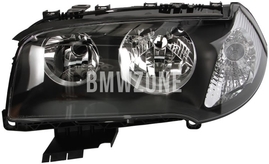 Světlomet halogen levý X3 E83 H7+H7 s motorkem // bílá směrovka