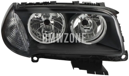 Světlomet halogen pravý X3 E83 LCI H7+H7 s motorkem // bílá směrovka