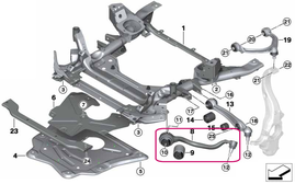 Rameno zavěšení kol pravé přední X5 F15, X6 F16