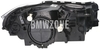 Světlomet halogen levý X1 F48/X1 F48 LCI H7+H7 s motorkem
